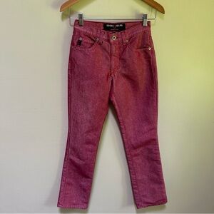 Guess ? Jeans USA ~ 90s Red 060 Bootleg Denim Bootcut Mid Rise Jeans size 24